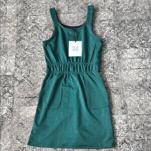 Girls size 10 NWT deux par deux teal houndstooth dress